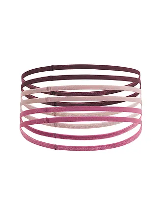 UNDER ARMOUR | Haarbänder UA Mini Elastic, lot de 6 | beere